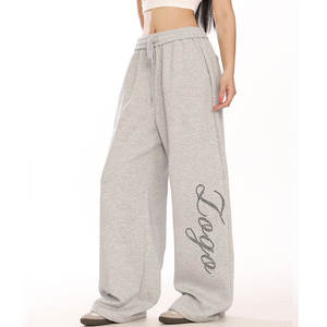 Pantalon de jogging en strass scintillant personnalisé avec poche Pantalon de survêtement décontracté unisexe Pantalon de survêtement surdimensionné à taille élastique à jambes larges - Product Image 3