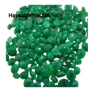 Natural Zambian Emerald Gemstone Customized Shape and Color Faceted Stone with Nice Luster Dyed Loose Gemstones