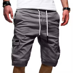 Streetwear décontracté pour homme Short cargo multi-poches Logo personnalisable Short cargo respirant pour été Jeans en coton pour homme Short OEM - Product Image 2