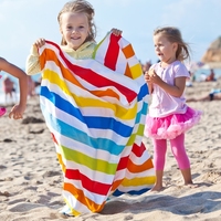 Fruit Print 100% Cotton Woven Modern Eco-friendly Quick-Dry Luxury All-Season Beach Towel Customized Colors OEM Good Quality