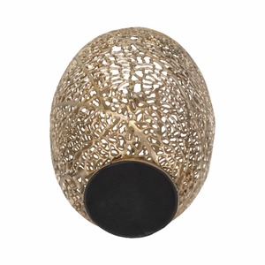 Jarrón Simple negro con detalles dorados, perfecto para dormitorio, escritorio de estudio, sala de estar, salón y regalo creativo o uso decorativo - Product Image 4