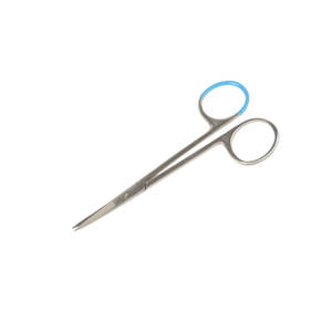 Ciseaux chirurgicaux à iris en acier inoxydable Ciseaux de chirurgie dentaire à pointe droite et incurvée 10cm Instruments médicaux - Product Image 1