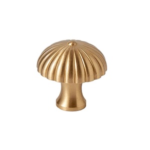 Gold brass mushroom <b>knobs</b> pull cabinet drawer for home dresser <b>door</b> cabinet furniture <b>decorative</b> kitchen wardrobe handle <b>knobs</b> - Product Image 1