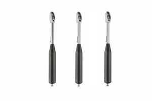 Poignée chirurgicale à chargement latéral cannelée avec mécanisme à cliquet Luer Lock, taille standard - Product Image 6