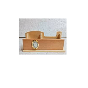 Porte-stylo de montre en bois, horloge cloutée et porte-stylo, meilleurs produits de gros, taille personnalisée, avec vente - Product Image 3