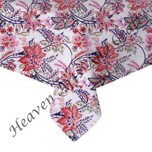 <b>Tablecloth</b> 100% Cotton Handmade Block Print Modern Square <b>Washable</b> Table Cover For Home Use - Product Image 6