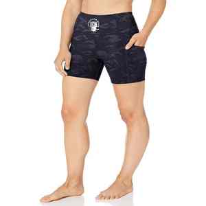 Nuevas telas personalizadas, pantalones cortos de motorista Scrunch, pantalones cortos de leopardo, riñonera blanca para mujer, impermeable, Fitness, verano, gimnasio, Occidental, OEM - Product Image 5