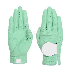 Guantes de Golf de Cuero Genuino de Alta Calidad para Deportes al Aire Libre, Más Vendidos, con Logotipo Personalizado, Ligeros, con Correa de Muñeca Ajustable para Hombre - Product Image 2