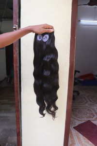 ผมคนหยักศกดิบขนาด26นิ้วผมคนอินเดีย - Product Image 3