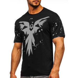 เสื้อยืดคอกลมผ้าฝ้าย100% สำหรับผู้ชายแห้งเร็วเข้ารูปพิมพ์โลโก้ตามสั่งวัสดุเจอร์ซี่ลายสีทึบ - Product Image 2