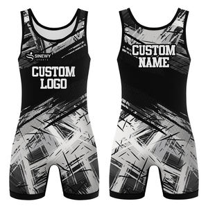 Combinaison de lutte personnalisée par sublimation pour hommes, vêtements professionnels, combinaisons de lutte personnalisées - Product Image 3