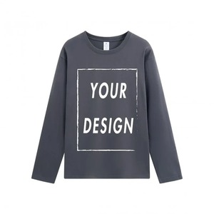 T-shirts à manches longues en coton de qualité supérieure pour hommes, logos ou design d'images et personnalisation, t-shirt unisexe, couleurs unies, t-shirt pour hommes - Product Image 6