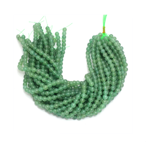 Cuentas de Piedra, Cuentas de Aventurina Verde, Hilo de Cuentas, Joyería de Piedra, Gema Suelta y Lisa, Collar Curativo, Cristal Natural, Mayorista - Product Image 1