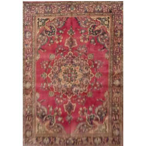 Tapis persan Tabriz unique en son genre, 9'4 x 6'2 - Product Image 1