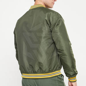 Chaqueta Bomber de nailon/poliéster 2025 para hombre, ropa informal, chaqueta Bomber de gran tamaño para hombre a la venta - Product Image 6