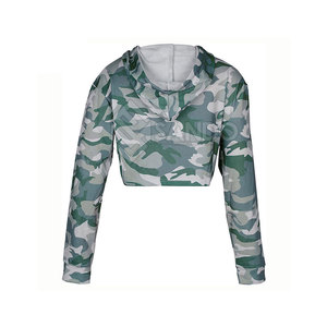 Ropa de calle Venta caliente Mujeres Crop Top Sudaderas con capucha Hecho en material de alta calidad Mujeres Crop Top Sudaderas con capucha - Product Image 2