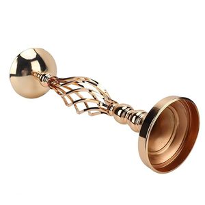 Portavelas de lujo con velas Venta caliente Metal de lujo en soporte de vela chapado en oro de hierro - Product Image 1