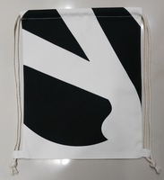 Sac cabas brodé avec logo personnalisé Sacs recyclables en nylon brodé pour chaussures mousseline lin coton personnalisé avec cordon de serrage pour les courses