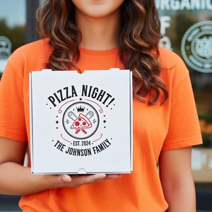 Caja de pizza de papel Kraft personalizada de lujo para restaurantes, cafeterías y catering con diseño ecológico, Impresión de logotipo seguro para microondas - Product Image 6