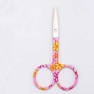 Tijeras de manicura profesionales de acero inoxidable con acabado satinado de 3,5 ", herramienta de belleza, hoja afilada, punta fina, mango de plástico para cutículas - Product Image 6