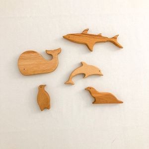 Animales de madera de 99 Gold Data-Juguetes educativos Regalos para niños Animales de madera bosque animal juguete - Product Image 6