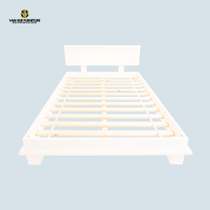 เตียงไม้มะฮอกกานี EN71ขนาดกลางขอบเรียบสีสำหรับเด็กเตียงเด็กจากเวียดนามอินโดนีเซีย | แวนเว้ - Product Image 2