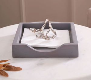 ที่ใส่ผ้าเช็ดปากลายใบไม้พร้อมที่ใส่กระดาษเช็ดปากแบบตกแต่งที่วางทิชชู่ที่วางบนโต๊ะอุปกรณ์โต๊ะอาหารสำนักงานที่บ้าน - Product Image 4