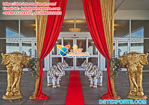 Fibra de entrada de boda tradicional Natarajan Ganesh Nataraja Ganesha para decoración de entrada de boda aspecto antiguo Natarajan Ganesha - Product Image 6