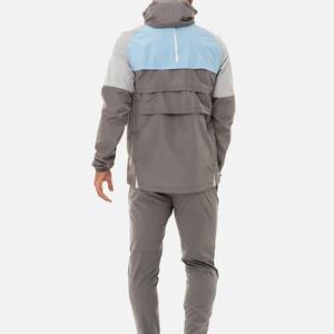 2025 Latest Design <b>Light</b> Weight Full Zipper Custom 100% Nylon Gym Contrast Colors Men Windbreaker Tracksuits OEM Service Custom - Product Image 3
