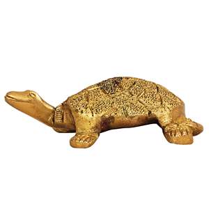 Tortuga Vastu de Latón Hecha a Mano con Patrón Animal, Producto Procesado - Product Image 4