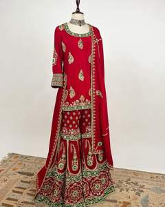 Último diseñador Faux Georgette Thread And Sequence Work Sharara Suit de Fab Zone - Product Image 4