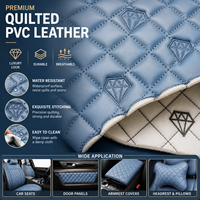 Tela de Cuero PU Acolchada y Bordada Impermeable a Precio de Fábrica para Tapicería de Sofás, Interiores de Automóviles, Decoración de Hoteles y Bolsos