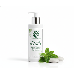 Bain de bouche naturel à base de plantes RedMoringa sans alcool 500ml, haleine fraîche, OEM, marque privée - Product Image 1
