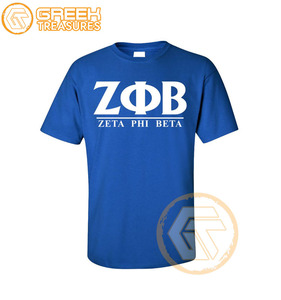 Wholesale Customized Zeta Phi Beta Women's T-Shirts Sorority Apparel High Quality Breathable Casual Cotton - Product Image 6