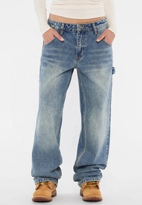 Custom Cotton Vintage Streetwear Skate <b>Cargo</b> <b>Work</b> Pants Men Relaxed Fit Heavyweight Duck Canvas Double Knee Carpenter Pants - Product Image 5