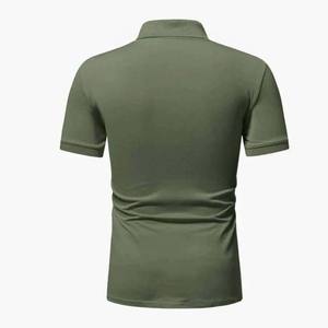 Polo manches courtes zippé pour homme Logo personnalisé et couleur en coton respirant Taille Plus Vêtements pour homme Polos - Product Image 3
