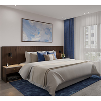 Paquete Completo de Muebles para Hotel de 5 Estrellas, Cama, Colchón, Suelo, Iluminación, Madera Ecológica y Duradera, Panel Moderno para Villa, Personalizado