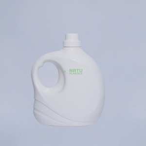 Bouteilles de détergent liquide pour lessive en PEHD rondes de 3,2 L personnalisées en usine avec impression de logo pour le shampooing, la lotion, le maquillage - Product Image 1