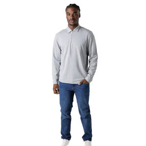 T-shirt à col zippé pour homme, manches courtes, en polyester/coton, col élégant, respirant, couleurs personnalisables, imprimé, haute qualité, pour l'extérieur - Product Image 3