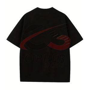 Logotipo personalizado Dtg Impresión de manga larga desgastado de doble capa de los hombres camiseta Vintage Camisetas largas para los hombres de gran tamaño camiseta - Product Image 4