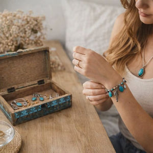 Caja de Joyería de Madera Artesanal de Alta Gama con Diseño Étnico Moderno, Opciones Personalizadas para Decoración de Dormitorios Premium, Precio al por Mayor - Product Image 1