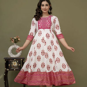 Robe longue de qualité supérieure séquence broderie travail côté Dori Handloom fabricant indien - Product Image 1