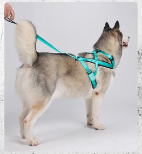 <span class=keywords><strong>Harnais</strong></span> de traîneau réglable pour <span class=keywords><strong>chien</strong></span> avec support rembourré en nylon réfléchissant pour la course, le vélo, le ski, le canicross et les races utilitaires - Product Image 4