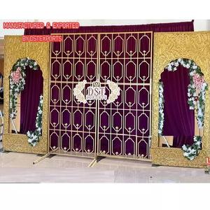 Murs de bougie de scène de réception romantiques et uniques, murs de bougie de scène de mariage, éblouissants murs de décoration de scène de mariage - Product Image 1