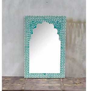 Elegant Design Bone Inlay <b>Mirror</b> Frame Floral Pattern Beautiful Wall <b>Mirror</b> Frame Best Home Decor <b>Bedroom</b> Living - Product Image 6