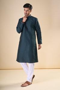 Collection de mariage soie pure avec Pintex Work Men Kurta Pajama Fabricant et fournisseur au taux le plus bas - Product Image 5