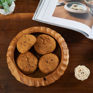 Bol décoratif en bois artisanal Hanafi pour table de salon et décoration intérieure - Product Image 4