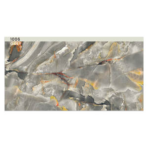 Azulejos de suelo de porcelana esmaltada Digital de última colección de alto diseño 600x1200 Interior brillante mate hecho mármol indio - Product Image 5