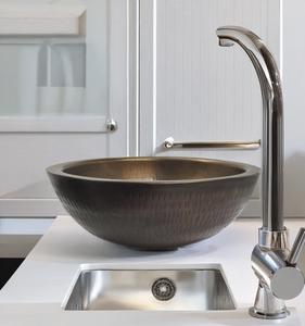 Hammered Metal Bathroom Vessel Sink <b>Round</b> Countertop Wash <b>Basin</b> Wholesale Hammered Metal Wash <b>Basin</b> Luxury <b>Round</b> Vessel Sink. - Product Image 2