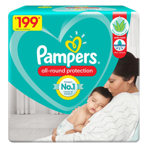 Pañales Pampers para Bebé Recién Nacido, 40 Unidades, Calidad Original, Pañales Baby-dry para Venta Mundial - Product Image 5
